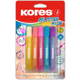 Kores colle liquide "Glitter Glue", couleurs pastelles