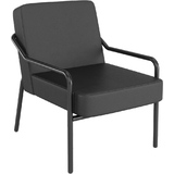 PAPERFLOW fauteuil visiteur medso KLASSIK m simili-cuir noir