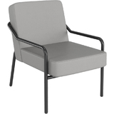 PAPERFLOW fauteuil visiteur medso KLASSIK m simili-cuir gris