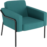 PAPERFLOW fauteuil visiteur medso KLASSIK L, tissu, bleu