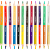 Kores crayon de couleur Kolores jumbo DUO, tui carton de 12