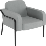 PAPERFLOW fauteuil visiteur medso RUND L, tissu, gris