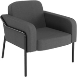 PAPERFLOW fauteuil visiteur medso RUND L, tissu, anthracite