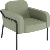 PAPERFLOW fauteuil visiteur medso RUND L, tissu, vert