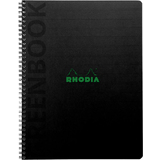 RHODIA cahier  spirale GREENPAD, A5+, quadrill, noir