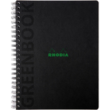RHODIA cahier  spirale GREENPAD, A4+, quadrill, noir