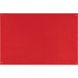 Bi-Office tableau en feutre sans cadre, 1.200 x 900 mm,rouge