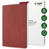 sigel carnet de notes Re-Up, A5, quadrill, rouge