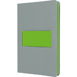 sigel carnet Linescape, A5, lign, gris / vert fluo