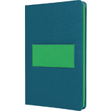 sigel carnet Linescape, A5, quadrill, gris / vert fluo