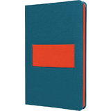 sigel carnet Linescape, A5, lign, bleu / orange fluo