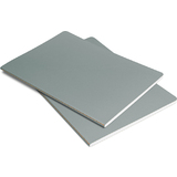 sigel carnet Linescape, A5, quadrill, gris / orange fluo