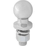 IWH rotule d'attelage, boule de 50 mm, argent