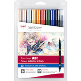Tombow feutre double pointe "ABT dual BRUSH PEN", set de 10