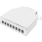 DIGITUS Bote d'pissure pour rails DIN, pour 8 LC/DX, gris