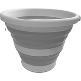 Linden berg Seau, pliable, rond, 10 litres, gris/blanc
