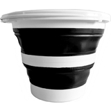 Linden berg Seau, pliable, rond, 10 litres, noir/blanc
