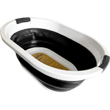 Linden berg Corbeille  linge, pliable, noir/blanc