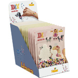 Hama perles  repasser midi, assorti en 3 motifs, prsentoir