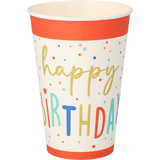 PAPSTAR gobelet en carton "Happy Birthday", 0,2 l