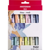 ROYAL talens Peinture acrylique AMSTERDAM Pastel, 12 x 20 ml