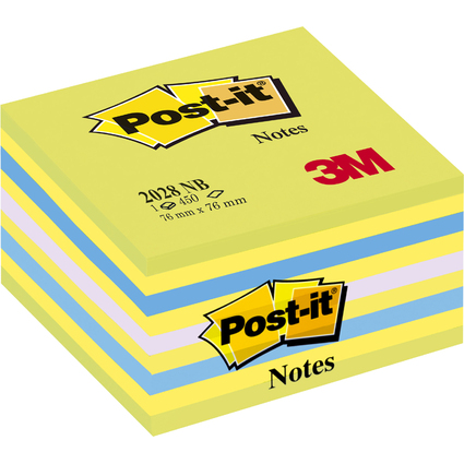 Post-it Bloc-note cube, 76 x 76 mm, assorti Rve Intense