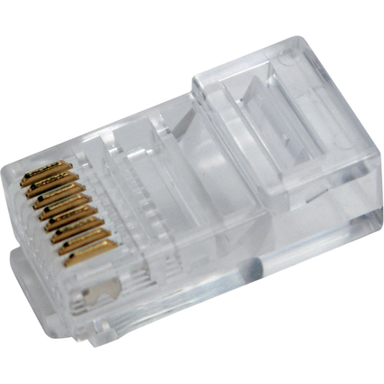 LogiLink Connecteur RJ45 pour cble plat, non blind