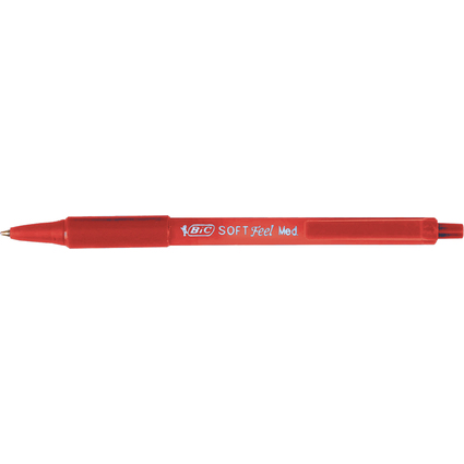BIC Stylo  bille rtractable Soft Feel Clic grip, rouge