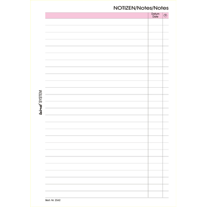 bind Fiche de rechange pour notes Manager, A5, lign