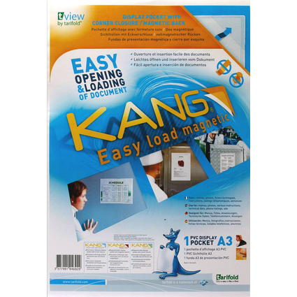 tarifold Pochette d'affichage KANG Easy load magnetic, A3