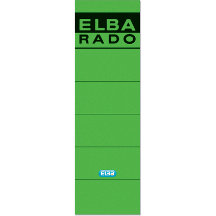 ELBA Etiquette pour dos de classeur "ELBA RADO"- vert