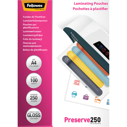 Fellowes Pochette de plastification, A4, brillante