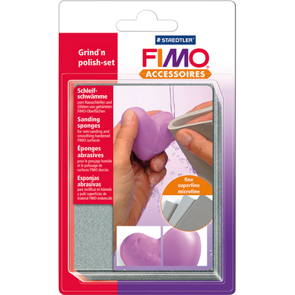 FIMO Eponge abrasive, sur carte blister