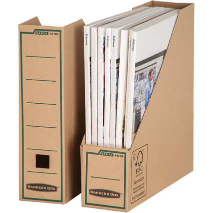 Fellowes Porte-revues BANKERS BOX EARTH, marron