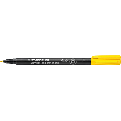 STAEDTLER Marqueur permanent 318F Lumocolor, jaune