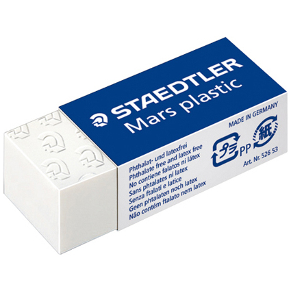 STAEDTLER Gomme plastique Mars plastic mini, blanc