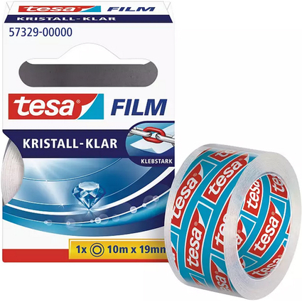 tesa Film Ruban adhsif, 19 mm x 10 m, transparent