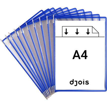 djois by tarifold Poche  pivot, A4, bleu