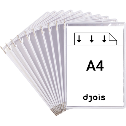 djois by tarifold Poche à pivot, A4, blanc