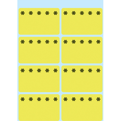 HERMA tiquettes pour surgels, 26 x 40 mm, jaune fluo