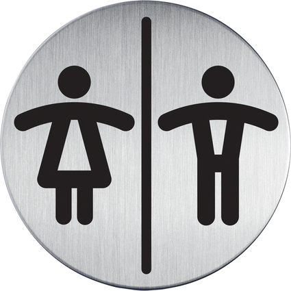 DURABLE Pictogramme "WC Femmes & Hommes", diamtre: 83 mm