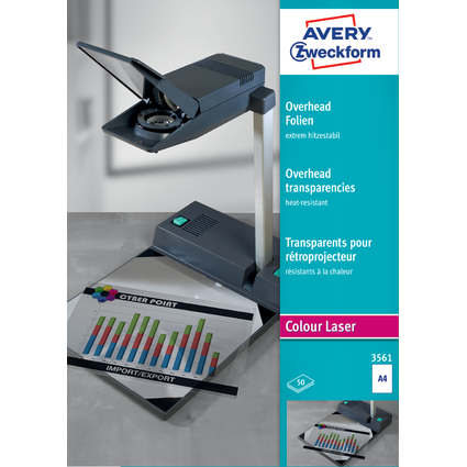 AVERY Zweckform Film pour rtroprojecteur, A4, clair