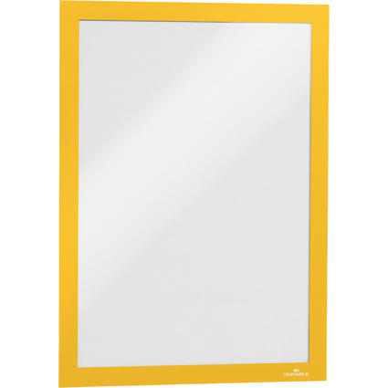 DURABLE Cadre d'affichage magntique DURAFRAME, A4, jaune