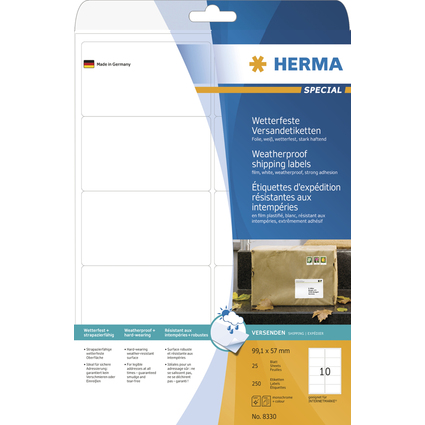 HERMA Etiquette d'expdition SPECIAL, rsistant,99,1 x 57 mm