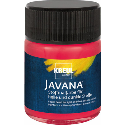 KREUL Peinture pour textiles JAVANA, 50 ml, blanc