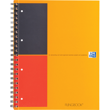 Oxford International Cahier "FILINGBOOK", A4+, lign