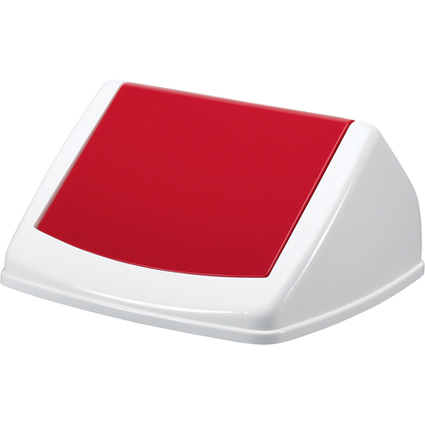 DURABLE Poubelle DURABIN SQUARE 40, forme carre, blanc