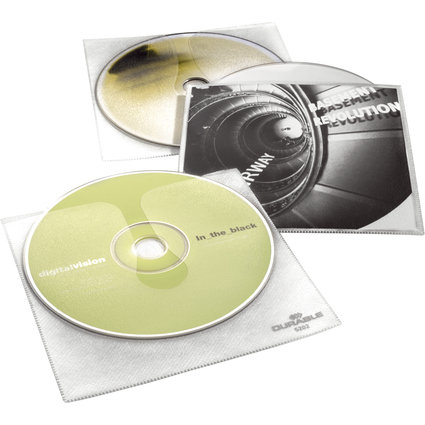 DURABLE Etui CD/DVD  COVER pour 1 CD, PP, transparent