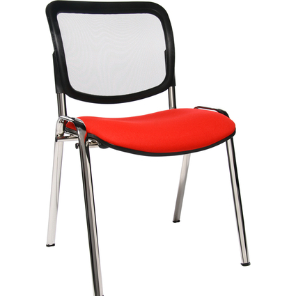 Topstar Chaise de bureau "Net Point Visit chrom", rouge