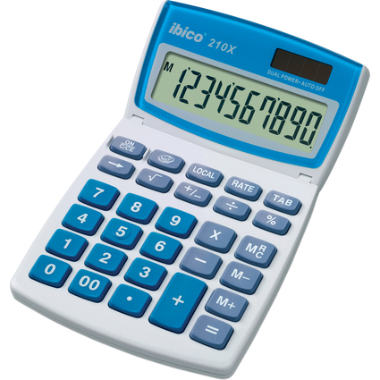 ibico Calculatrice de bureau 210X, cran LCD 10 chiffres